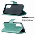 thumbnail image 3 of Dteck Case For Samsung Galaxy S21 6.2 inch Premium PU Leather Flip Wallet Case Embossed Full Body Protection Flip Stand Card Holder Magnetic Cover , green, 3 of 5