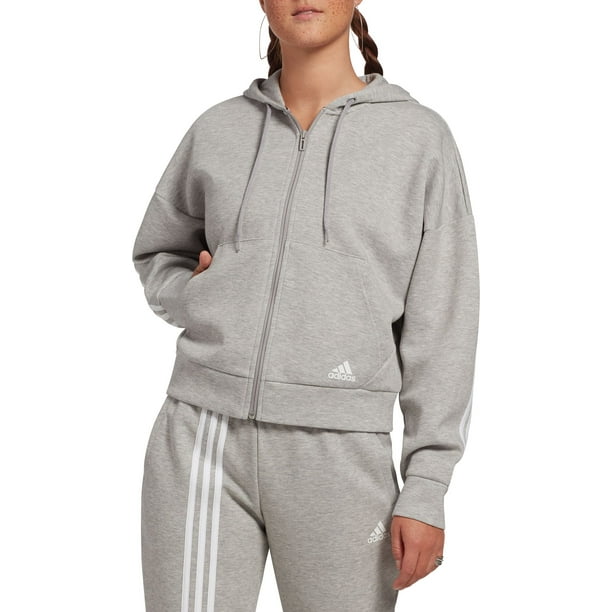 adidas 3 stripe crew sweatshirt women's