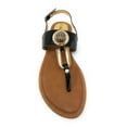 thumbnail image 4 of Victoria K Women's Rhinestone and Gold medallion Sandals, 4 of 4