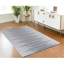 4' X 6' Gray Ombre Distressed Non Skid Area Rug