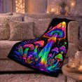 thumbnail image 6 of Surreal Mystical Fantasy Scene, Warm Flannel Blanket for Sunroom and Reading Nook with Detailed Artwork, Garden Lovers Housewarming Gift, Fantasy Home Decor, 6 of 9
