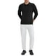 thumbnail image 2 of Camisa Polo de Negocios de Manga Larga de Color Sólido para Hombre M Negro, 2 of 6