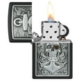 thumbnail image 4 of Zippo Skull Anchor Emblem Design Black Matte Pocket Lighter, 4 of 7