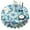 Pioneer Flower Floral-3, variant on Pioneer Flower Floral Print Pattern Round Tablecloth 60"x60",Wrinkle Wipeable Table Cloth for Kitchen Dining Room Picnic Patio Party