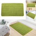 thumbnail image 2 of Entryway Mats Cozival Comfort Foam Welcome Mat for Indoor And Outdoor Use, Non-Slip Backing for Entryway, Kitchen, Bathroom, Or Laundry Room, Decorative Checkered Pattern, Kitchen Rugs, Green, 2 of 5