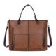thumbnail image 2 of Mujeres Vintage Invierno Cremallera Bolsillo con remaches Bolsos de hombro individuales (Marrón claro)-164048.01 Tmvgtek Para estrenar, 2 of 7