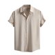 thumbnail image 2 of pstuiky Mangas cortas para hombre, Camisa informal de manga corta con botones y estampado playero para hombre camisas casuales para hombre m, 2 of 8