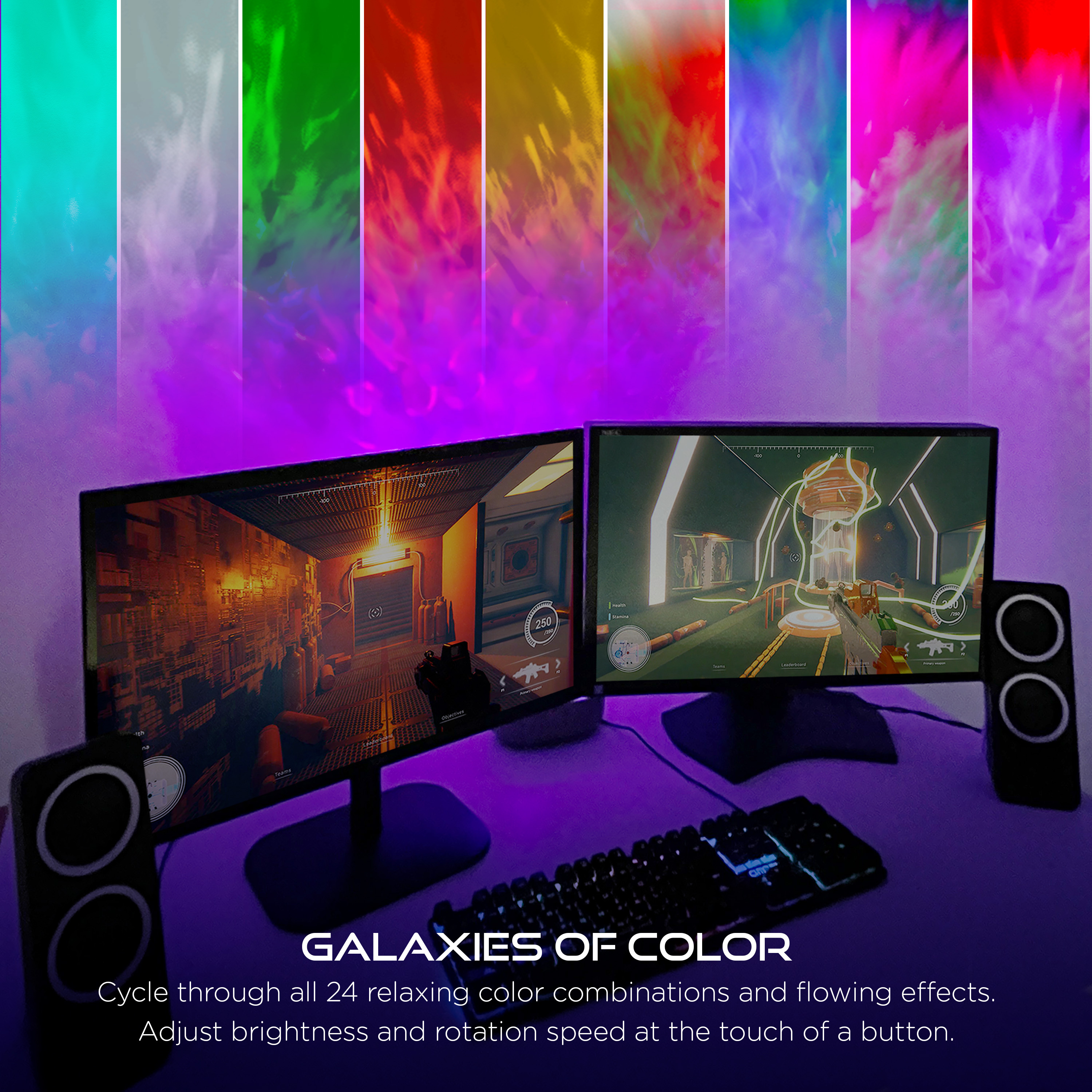 Enbrighten Tabletop Galaxy Projector Night Light photo 7