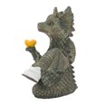 thumbnail image 1 of Dragon Statue, Exquisite Colorfast Waterproof Dragon Reading Book Statue Sunproof Cute Preventing Aging  For Tree For Wall, 1 of 8