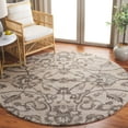 thumbnail image 2 of SAFAVIEH Anatolia Jamaar Floral Area Rug, Ivory/Brown, 6' x 6' Round, 2 of 7
