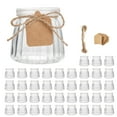 thumbnail image 1 of Small Yogurt Jars,Encheng 4 oz Clear Glass Jars With Lids,Glass Yogurt Container With Caps(PE),Replacement Glass Pudding Jars,Clear Glass Containers For Milk,Ramekin,Jams,Jelly,Mousse 40 Pack …, 1 of 4