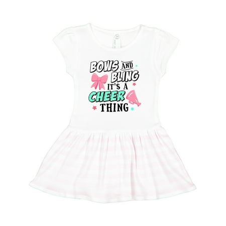 

Inktastic Bows and Bling Its a Cheerleading Thing Gift Toddler Girl Dress