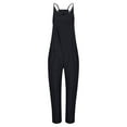 thumbnail image 7 of Fesfesfes Fashion Women Casual Cold Shoulder Jumpsuit Solid Suspender Jumpsuits Wide Pocket Leg Pant, 7 of 7