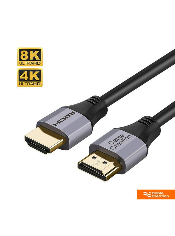 CableCreation 8K 60Hz HDMI 2.1 Cable 6ft, 48G High Speed HDMI Male to Male HDCP 2.2, eARC,Dolby Vision, Compatible with TV Box, Roku, Xbox,Samsung, Steam Deck, Sony, LG,Playstation, PS5, PS4 and Xbox