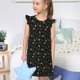 thumbnail image 4 of Fotbe Pine Cone Woodland Pattern Vestido de Dormir para Niñas de 3 a 10 Años, Mangas Cortas, Estilo Princesa, Pijama Camisón con Mangas Voladas-Medium, 4 of 6