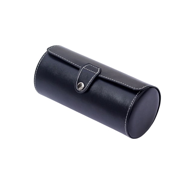 Sonducket Estuche enrollable para reloj, de cuero PU, bolsillo de almacenamiento, joyería, cadena de mano, protección, caja organizadora para Ropa, zapatos y accesorios Miscelánea Negro Sonducket AP012483-01