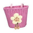 thumbnail image 3 of Cesta de bicicleta para niños, niñas y niños, impermeable, decoración para manillar de bicicleta, mini cesta Rosa, 3 of 8