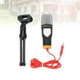 thumbnail image 4 of Mini Karaoke Condenser Microphone for Phone Coumputer Mini Phone Microphone with Holder (Black), 4 of 5