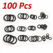 Wideskall 100 Pcs Flexible Nitrile Rubber O Rings Washers Grommets Assortment