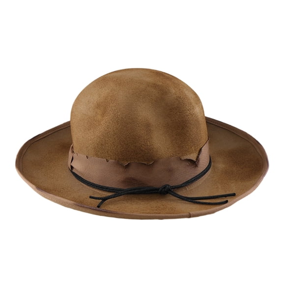 Yokua Classical Homburg Hat Panama Hat Gift for Boyfriend Top Hat Wide Brimmed