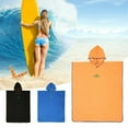 thumbnail image 3 of Bata cambiadora con capucha, bata de natación para playa, poncho de microfibra para surf, toalla cambiadora JadeP Bata de cambio con bata de baño de playa con capucha, 3 of 8