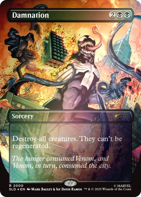 Magic the Gathering Secret Lair x Marvel's Spider-Man: Venom Unleashed (Colors) (Foil)