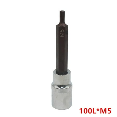 

GLFILL 1Pc 1/2Inch Alloy Torx Screwdriver Bit 12 Point Socket Bits M5- M12 55/100mm