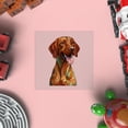 thumbnail image 4 of Patriotic Vizsla Stained Glass Portrait American Flag Cutout Transfer Sticker Vizslas Dog Lover Gifts Idea Transparent Decal Art Decor - 01010, 4 of 5