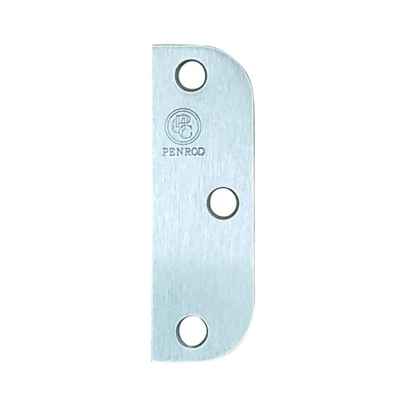Hinge Blanks for Door Hinges - Satin Nickel - Filler Plates - 3.5 Inch with 5/8 Inch - 3 Pack