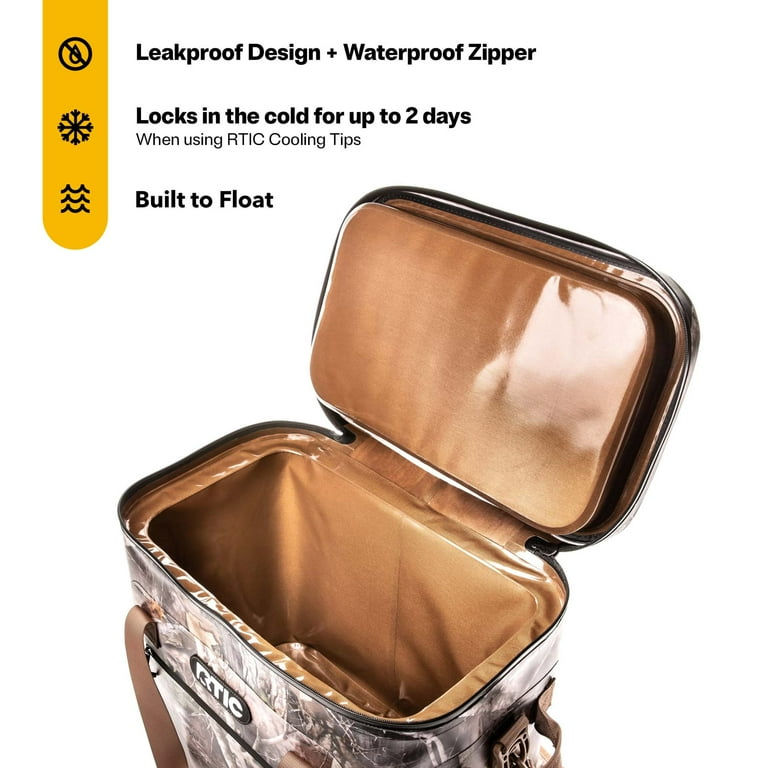  Peak - 【新品】RTIC SOFT PAK 40 ソフトクーラーボックス カモ RTIC Leakproof Soft Pack Cooler, 40 Can Ice Chest with