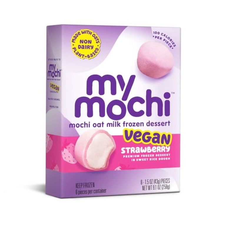 My Mochi Strawberry Frozen Vegan Non-Dairy Ice Cream Dessert, 9.1