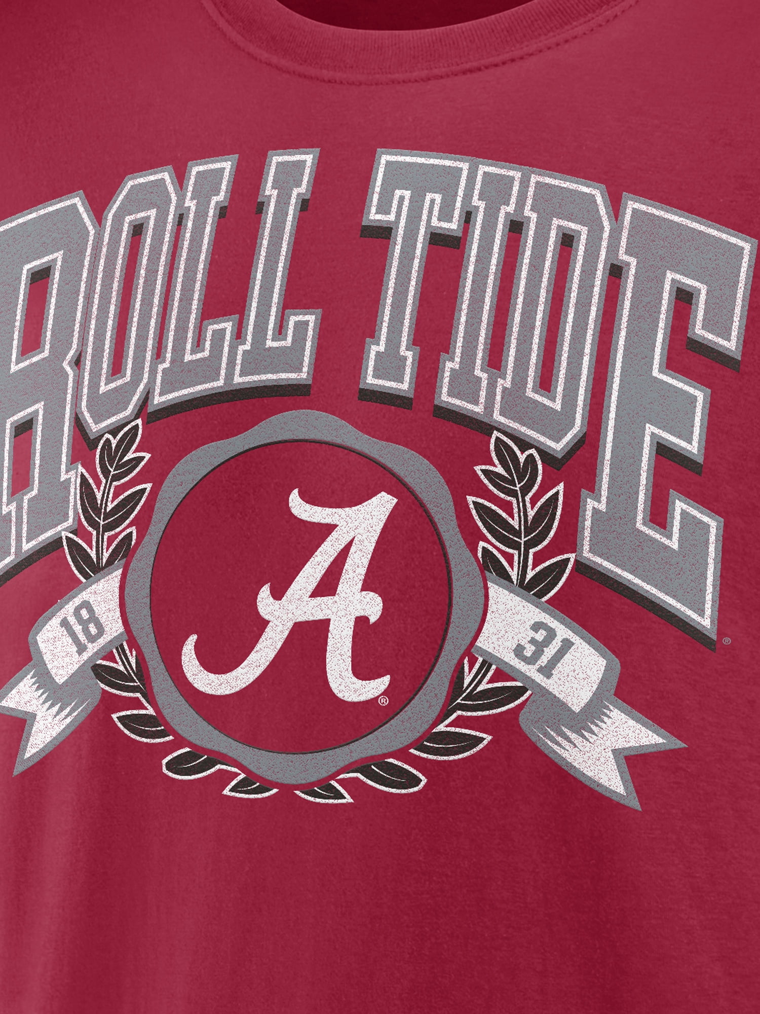 NCAA Alabama Crimson Tide Men's Cotton Red Short Sleeve T-Shirt