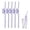 Purple, variant on Reusable Spiral Straws Fun Curly Silly Drinking Straws for Party Favors Multi-Color Decorative Beverage Accessories for Tumblers Juice and Cocktails Purple