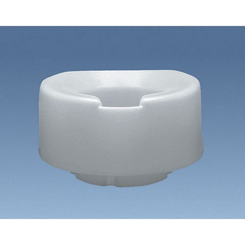 Contoured elevated toilet seat, elongated w/boltdown bracket, 6