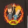 thumbnail image 2 of Beavis & Butthead - Rock Flames - Men's Short Sleeve Graphic T-Shirt, 2 of 4