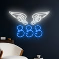 thumbnail image 2 of Handmadetneonsign 333 Wings Led Sign, 333 Angel Wings Neon Sign, 333 Angel Number Neon Light, 2 of 5