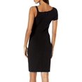 thumbnail image 5 of Nicole Miller Artelier BLACK Heavy Jersey One Shoulder Mini Dress, US 6, 5 of 6