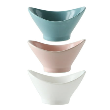 

FRCOLOR 3 Pcs Ceramic Seasoning Dish Creative Food Sauce Dish Household Dipping Dish