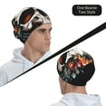 thumbnail image 6 of Gaeub Flower Horn Skull Knit Cuffed Beanie Top Level Beanie Men Women Winter Knit Caps Soft Ski Hat, 6 of 7