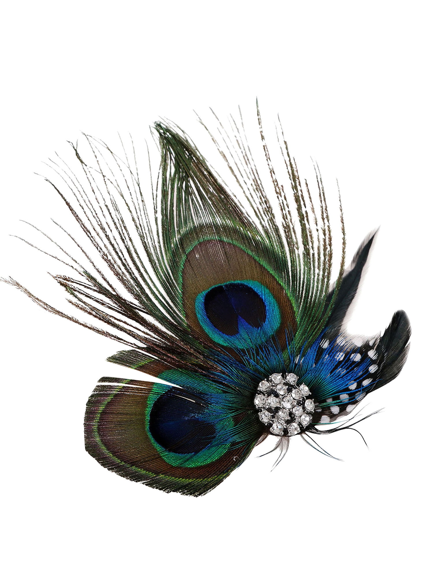 Simplicity Peacock Feather Hair Clip