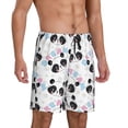 thumbnail image 2 of Kdxio Panda Bear1 Print Mens Sleep Shorts Bottoms Soft Comfy Pajama Wear Pants with Drawstring Pockets, 2 of 5