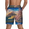 thumbnail image 4 of Daiia Cherry Blossoms Mens Swim Trunks Swim Shorts Quick Dry Swim Shorts with Mesh Lining Pockets-XX-Large, 4 of 9