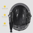 thumbnail image 3 of Cascos De Nieve Moldeados Integralmente, Almohadillas Extraíbles Para Los Oídos, Casco De Esquí Para Hombres Y Mujeres, 3 of 6