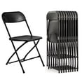 thumbnail image 2 of Black Folding Chair (Steel-Poly Chair) Samson Series Heavy Duty 2 Year Warranty by Chivari (10-Pack), 2 of 8