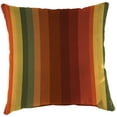 thumbnail image 5 of Jordan Manufacturing 16" x 16" Islip Cayenne Maroon Stripe Square Outdoor Throw Pillow (2 Pack), 5 of 11
