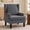 Dark Grey, variant on Bezseller Wingback Armchair with High Back, Upholstered Accent Chair for Living Room,Bedroom,Office,Blue Floral