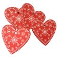 thumbnail image 1 of 10PCS Christmas Ornament Star Bell Heart Xmas Tree Ornament Hanging Decor, 1 of 10