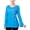 Bleu - blcvn, variante sur NY Collection Blouse à Enfiler Brodée pour Femmes, Rouge, Moyen