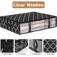 thumbnail image 3 of Storage Bag Clothes Storage Foldable Blanket Storage Bag Underbed Storage Container For Organizing Clothes Bedroom Storage Bag 2-Pack Black, 3 of 4