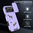 thumbnail image 3 of Allytechgroup Rugged Phone Case for Apple iPhone 17 Pro Max with 2 Pcs Screen Protector, Sliding Camera Lens Cover Military Grade Shockproof Anti-Scratch Bumper Cover for Women Men, Purple, 3 of 9
